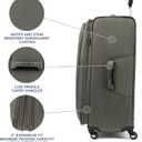 Travelpro Maxlite 5 Softside Expandable Luggage with 4 Spinner Wheels, Lightweight Suitcase, Men and Women, Slate Green, Checked-Large 29-Inch