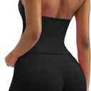 OMKAGI 2 Piece Workout Sets for Women Halter Sports Bra Tank Gym Biker Shorts Outfits (XS)