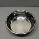 2.5 lb Weighted Dog Bowl - No Slip, No Tip - Heavy Stainless Steel Dog Bowl with Silicone Rubber Foot