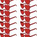 14 Pack Heart Shaped Sunglasses for Women Rimless Heart Glasses Bulk Mardi Gras Candy Color Sunglasses for Party