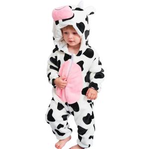Baby Animal Costumes Unisex Toddler Outfit Halloween Dress Up Romper (4-5T/Height 42"-45", Cow)