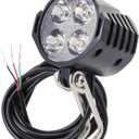 Ebike Headlight 48V 36V, 12V-60V Compatible, 3 Pin SM Connector Electric Bike Front Light