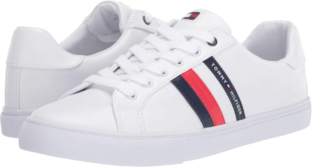 Tommy Hilfiger Women's Lawson Sneakers (8.5, White)