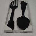 Fork and Spoon Wall Decoration Rustic Kitchen Decoration 2 Pieces Wooden Spoon Wall Sign Fork Wall Art Farmhouse Wooden Sign for Home Kitchen Dining Room