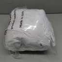 Surmente 2 Pack White Table Skirt, 14ft Polyester Tablecloth for Weddings, Banquets, or Restaurants