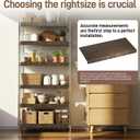 Wire Shelf Covers, Bamboo Wire Rack Covers for Pantry Shelves, Easy to Assemble Wooden Closet Wires Shelving Cover, 0.6 Inches Thick Waterproof Durable Shelf Dividers for Kitchen, 24 * 12 Inches
