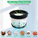 4 Pack DCV5011H HEPA Filter Compatible with DEWALT DCV501HB Cordless Handheld Vacuum, with 8 Foam Sleeve Filters & 1 Brush