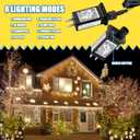 30V 0.3A Class 2 Power Supply Replacement LED Transformer IP44 LED Light Controller Low Voltage Transformer for Christmas String Light Inflatable Device (30V9W 8Modes 1PC)