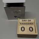 Tinlade Ramadan Countdown Calendar 2026 Wooden Ramadans Decorations for Home Wood Perpetual Block Calendar Ramadan Gift for Kid Farmhouse Eid Mubarak Ramadans Advent Calendars for Desk Table(Beige)