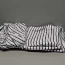 Blue and White Striped Sheets - 1 Flat & 1 Fitted Sheet & 2 Pillowcases w/ Deep Pockets - Cozy, Wrinkle & Fade Resistant - Ultra-Soft, Breathable & Cooling - Luxury Pinstripe Bedding - Queen Size