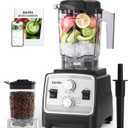 Aeitto Blenders for Kitchen with 1800W Motor, 68Oz. Large Capacity, 2-in-1 Blender & Grinder Combo, BPA-Free Countertop Professional Blender for Smoothies, Ice Crush, Frozen Drinks, Silver