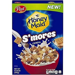 12 Pack of Post, Honey Maid, Breakfast Cereal, S'Mores Chocolatey Marshmallow Graham Cracker, 12.25 Oz (BBD: 10/13/2025) 12 Pack of Post, Honey Maid, Breakfast Cereal, S'Mores Chocolatey Marshmallow Graham Cracker, 12.25 Oz (BBD: 10/13/2025)