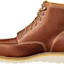 Carhartt 6” Moc Toe Waterproof Work Boots for Men - Oil-Tanned Leather Boots with FastDry Lining, Dual-Density Rubber Wedge Traction Outsole, EH Rated (Brown, US 13)
