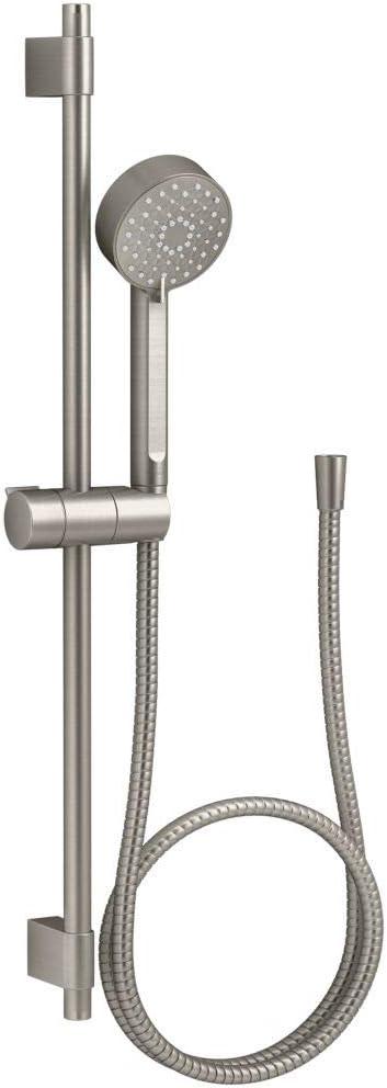 KOHLER 98361-G-BN Awaken G90 Multi-Function Handshower Kit, Handheld Shower Head with 24" Slidebar and 60" Hose, Vibrant Brushed Nickel
