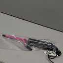 3/8 Inch Ceramic Small Curling Iron for Short Hair, Dual Voltage Hair Curler with 450F/430F Dual Heat Settings for Tight Curls, Pink