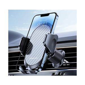 Miracase Phone Holders for Your Car with Metal Hook Clip, Air Vent Cell Phone Stand Car Mount, Universal Automobile Cradle for Garmin GPS Fit iPhone Android and All Smartphones, Dark Black