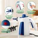 Upgraded 1050W Powerful Steam Cleaner, Pressurized Handheld Multi-Surface Natural Steamer with 12PCS Accessories & Safety Lock, 350ML Large Capacity for Home, Kitchen Instant Dissolves Grime & Grease