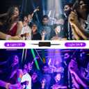 38W LED Black Light Bar, Blacklight Bars with Plug and Switch Light Up 22x22ft Area for Glow Party Halloween Parties Bedroom Decorations Stage Lighting 4 Pack