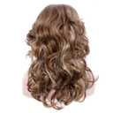 70s Feathered Wigs Synthetic Hair Heat Resistant Fibre Hair Full Wig for Women, Halloween, Retro Cosplay, Daily Party - Brown Highlight