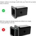 2" to 1-1/4" Hitch Receiver Adapter Insert Sleeve Mount - 2 Inches to 1.25 Inches Converter for Bike Rack and Cargo Carriers