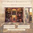 Book Nook Kit - 3D Wooden Puzzle with Type-C LED Light | Miniature Tiny House for Adults & Teens | Perfect Craft Gift & Stylish Bookshelf Dcor(Knight of Glory)