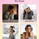 Morelax Eye Massager with Heat & Bluetooth Music, Birthday Gifts for Women, Reduce Eye Strain, Headache Relief and Improve Sleep, Eye Care GiftPink