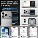 Vofolen for iPhone 17 Pro Case Wallet with Card Holder RFID Blocking Crossbody Strap Leather Flip Heavy Duty Drop Protective with Magnetic Clasp Zipper Pocket Metal Ring Wrist Strap Phone Case-Black