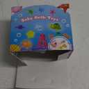 Baby Bath Toys for Kids Ages 1-3, No Hole Light Up Bath Toys for Babies 6-12 Months, Sensory Suction Cup Bath Toys for Toddlers 2-4, Ocean Animal Bathtub Pool Toys Gifts for 1 2 3 Year Old Boy Girl