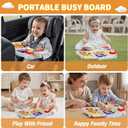 Montessori Busy Board for Toddlers 1-3 2-4Musical Toy for 12-18 Month Age, Early Educational Learning Birthday for 1 Year Old Boys Girls