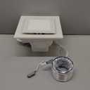 10" Ultra Quiet Bathroom Exhaust Fan with LED Light, Ceiling Mount, 1.0 Sones 110 CFM, 4" Duct, 8x8 Mount