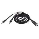 6 Mini DIN Male Plug to 1/8" (3.5mm) Male x2 for Digital Modes FT - FT8/FT4/JT65/PSK Audio Interface,6-Pin Mini DIN Cable DC-11F for YAESU FT-897, FT-857, FT-891