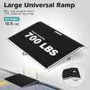 19"L x 32"W Threshold Ramp for Doorways, Wider Boards, Portable,Anti-Slip Ramps for Wheelchairs for Home,700 LBS Load Capacity,Aluminum Door Ramp and Curb Ramp for Scooters,Power Chairs,Walkers