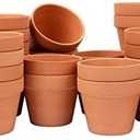[26 Pack] 4" Terracotta Planter Pots with Drainage Hole - Clay, Ceramic, Cactus, Flower & Succulent Nursery Pots for Garden