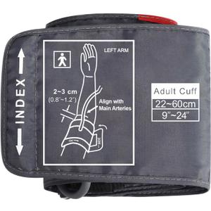 ELERA Extra Large Blood Pressure Cuff (9"-24" | 22-60cm) - XL Replacement BP Cuff for Big Arms, Compatible with Most BP Monitors, Adult Cuff Only - 6 Connectors