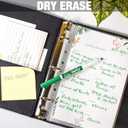 Samsill Mini Sheet Protectors 100 Pack, 5.5 x 8.5 Inch Page Protectors for Mini 3 Ring Binder, Clear Protector Sheets, 7 Hole, Top Loading, Acid Free