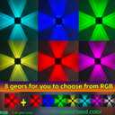 Solar Wall Lights, Up and Down Lighting Solar Outdoor Light Waterproof IP65, Solar Fence Light for Yard Garden Garage Pools Deck (8LED-Multi-Colored, 2PACK)