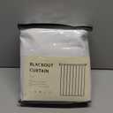 100% Blackout Shield Full Blackout Curtains for Bedroom 84 inch Length 2 Panels Set, Clip Rings/Rod Pocket Faux Linen Black Out Curtains for Living Room, Thermal Insulated, 50Wx84L, Bright White