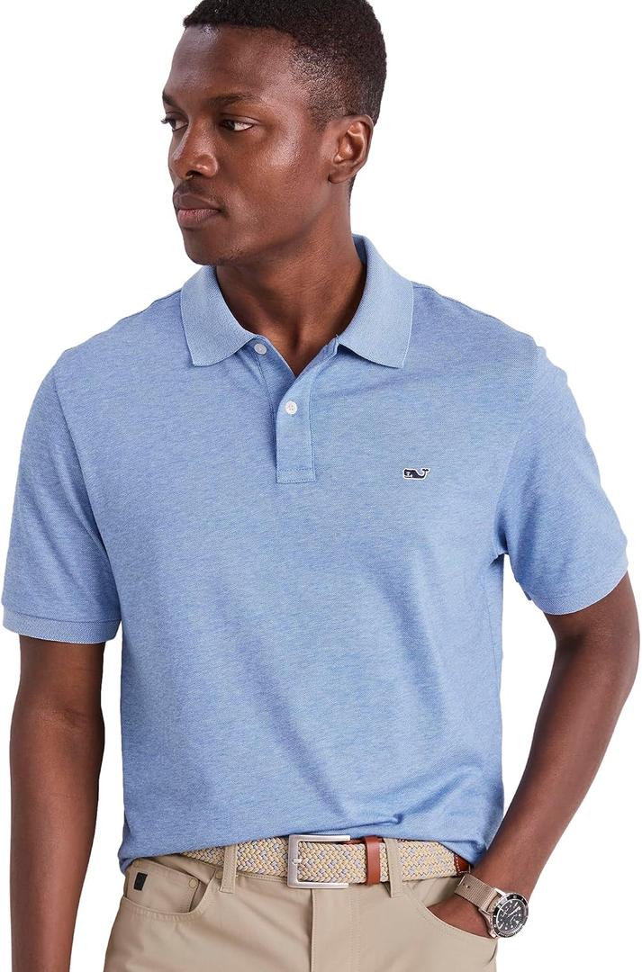 vineyard vines Edgartown Pique Polo (Blue, XS)