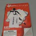 Morphsuits Black Mighty Morphin Power Rangers Costume Kids, Power Rangers Kids, Boys Halloween Costume (Large)