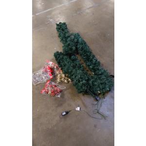 CostWay Tree 10ft , and Christmas Ornaments