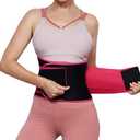 Waist Trimmer for Women, Waist Trainer for Weight Loss,Slimmer Sweat Belt for Men (Small-Medium, Pink Pro)