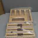 9 IN 1 Bamboo Foil and Plastic Wrap Organizer for Kitchen Drawer, Plastic Bag Organizer Organization and Storage, Food Storage Bag Organizer with Labels for Quart Gallon Snack Sandwich Bag (Natural)