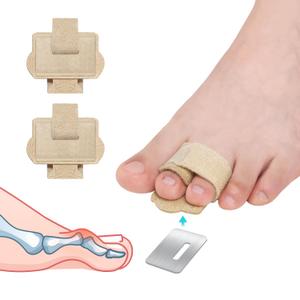 Pozpo Tech Hammer Toe Straightener Corrector Wrap for Women & Men, Hammer Toe Splint Support - 2 in package (Beige)