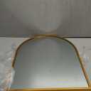 Small Gold Arch Mirror Wall-Mounted 10x13 inch Arched Mirror for Decor