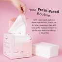 grace & stella Face Towels Disposable - Travel Essentials - Ultra-Soft & Absorbent Face Wipes Towelettes - XL Facial Towels for Cleansing & Makeup Removal - Lint-Free Facial Tissue - Vegan (60 Count)