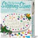 4M: Make Your Garden: Stepping Stone - DIY Ceramic Yard Decor Kit, All-in-1 Art & Craft Set, 7.5" Mold, Decorate W/Beads-Glitter-Stones, Kids Ages 8+