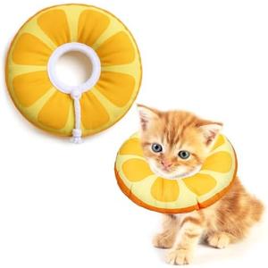 COMNICO Kitten Cones After Surgerys Small Waterproof Cones Collar Small Cats Donut Soft to Stop Licking Neck Elizabethan e Collar for Recovery