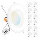 Sunco 12 Pack 6 Inch LED Recessed Lights, Retrofit Can Lights, Smooth Trim, 965 LM, 13W (75W Equivalent), Selectable CCT 2700K/3000K/3500K/4000K/5000K, Dimmable, Damp Rated UL