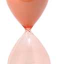 DesignWorks Ink Hourglass Gift Boxed Sand Timer 30-Minute Retro Glass Timer, 7.8" Tall, Peachy Ombre