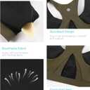 RUNNING GIRL High Impact Sports Bras for Women,Racerback Running Bra Workout Crop Tank Tops Longline Sports Bra Push up (M)